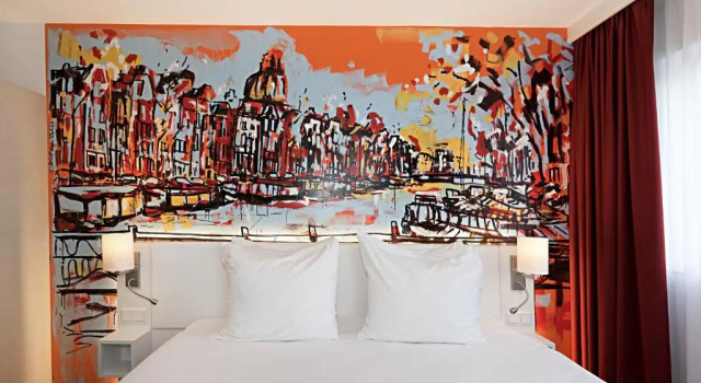 Двухместный номер с балконом WestCord Art Hotel Amsterdam 4 stars