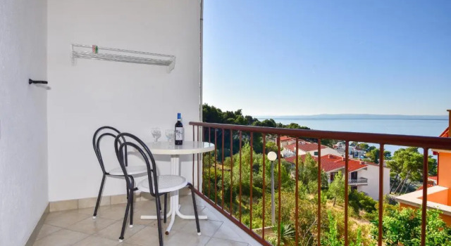 Студия с балконом и с видом на море Apartments Mare