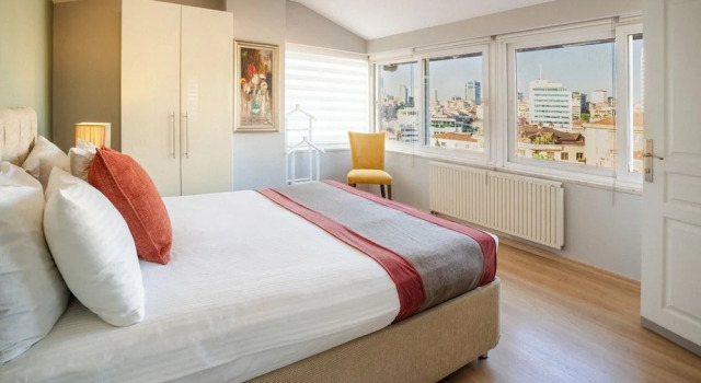 Номер Standard Дуплекс с 2 комнатами с видом на город Cheya Sisli BNB Medical & Business City Center Tesvikiye Suites and Apartments