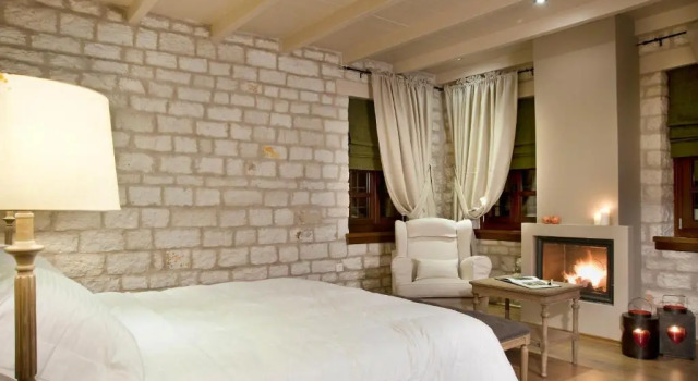 Двухместный номер с камином Superior с видом на лес Aberratio Boutique Hotel