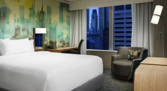 Двухместный номер с видом на город Courtyard Chicago Downtown/Magnificent Mile