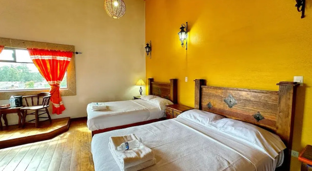Четырёхместный номер Deluxe с видом на сад Sandunga Suites Patzcuaro