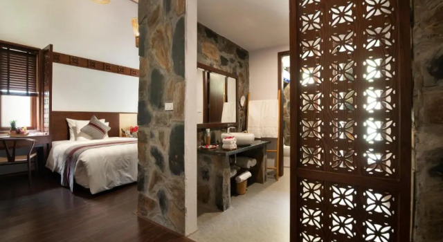 Семейное бунгало с балконом Mai Chau Mountain View Resort