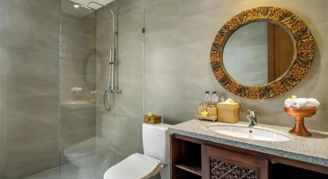 Двухместный номер Deluxe с балконом Bumi Muwa Ubud Katiklantang