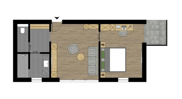 Семейный люкс с балконом Alpenhotel Zimba