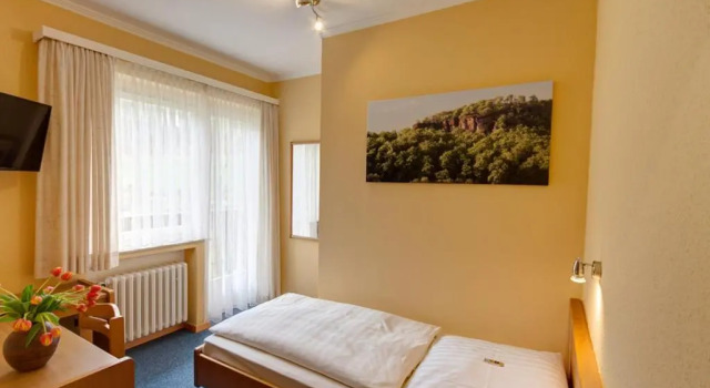 Одноместный номер Standard с балконом и с красивым видом из окна Hotel Papp-Mühle
