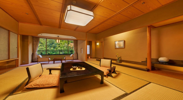 Номер Superior с видом на сад Ooedo Onsen Monogatari Premium Saiki Bekkan
