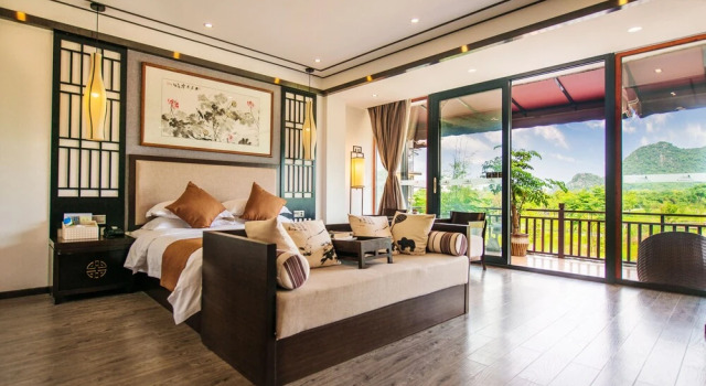 Двухместный номер Standard c 1 комнатой с видом на горы Secret Garden Lakefront Hotel 连住两晚享高铁站免费接站