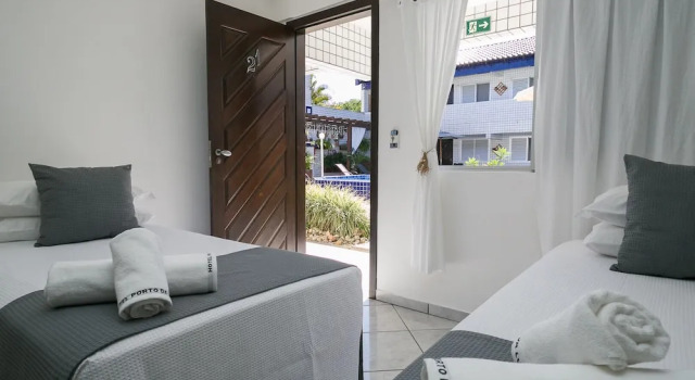 Двухместный номер Deluxe с видом на бассейн Hotel Pousada Porto da Lua
