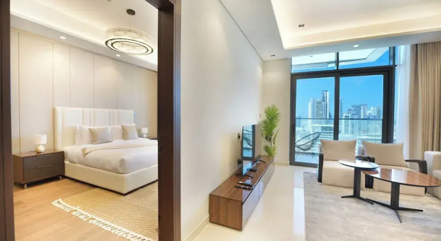 Easygo -exclusive 1BR in Business Bay, Забронировать Отель Отели Эмирата Дубая с парковкой, рядом с Al Wajeha Al Maeyah Marine Transport Station, Парковка