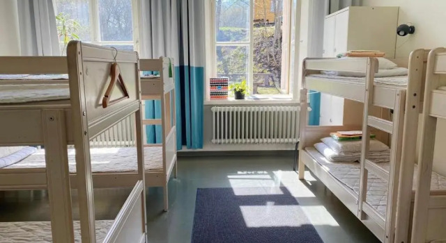 Кровать в общем номере (женский номер) Hostel Suomenlinna