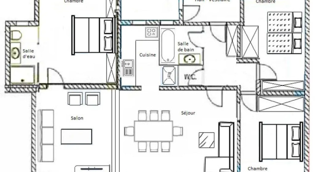 Appartement Méribel, 4 pièces, 6 personnes - FR-1-411-561
