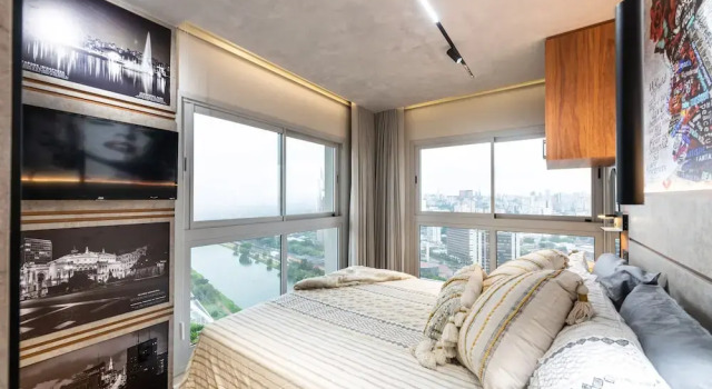 Апартаменты Luxury Stunning Views | Luxurious Apartment with Marginal Pinheiros View at River One Residencial by Okaeri Home Apartments