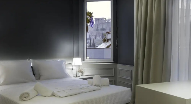 Люкс с балконом и с видом на город AD Athens Luxury Rooms & Suites