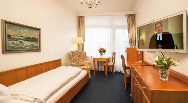 Одноместный номер Standard с балконом и с видом на окрестности Strandhotel Monbijou GmbH garni
