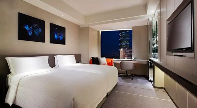 Двухместный номер Deluxe с красивым видом из окна Humble House Taipei, Curio Collection by Hilton