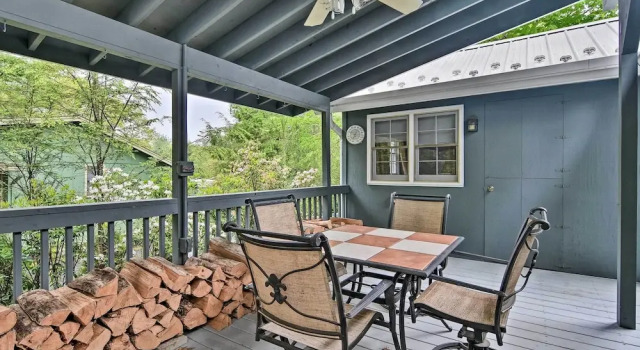 Коттедж 6 Mi to Grandfather Mtn: Lake Cottage w/ Deck