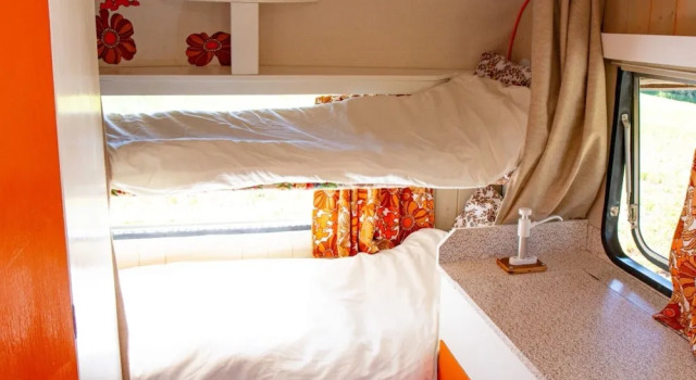 Retro 1960's Caravan With Mountain Views