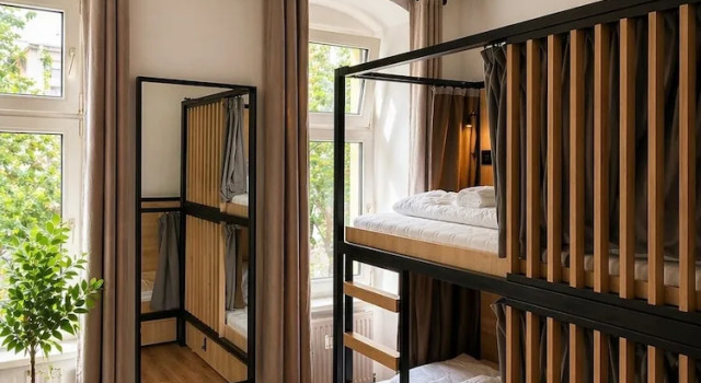 Berlin Sleep Club, Boek Hostel Berlijn Duitsland, in de buurt van Helmholtzplatz