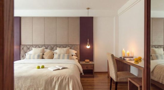 Семейный люкс с 2 комнатами с балконом Yangshuo Yuelv River View Vacation Apartment