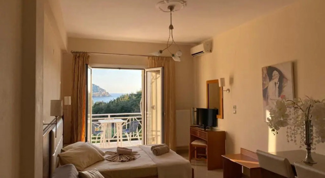 Студия с видом на море Hotel Sotiris Superior Apartments