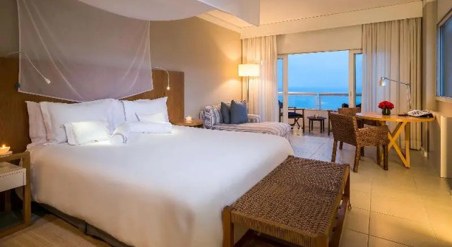 Двухместный номер Superior с балконом и с видом на море Hotel Jequitimar Guaruja Resort & Spa by Accor