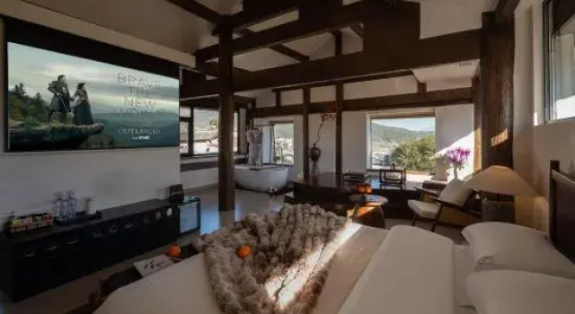 Люкс с красивым видом из окна TerraWind Wabi-sabi Guesthouse | Snow Mountain (Baisha Ancient Town)