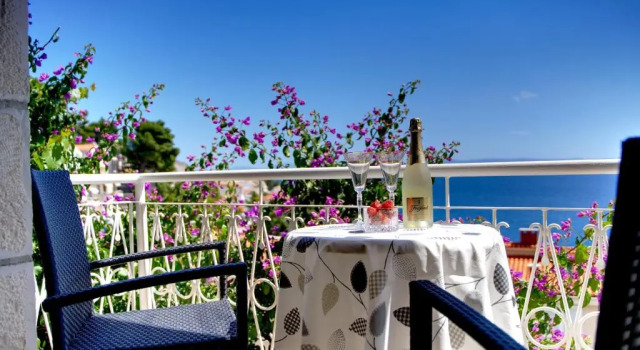 Студия с балконом и с видом на море Villa Lenka and Mate Ivanac
