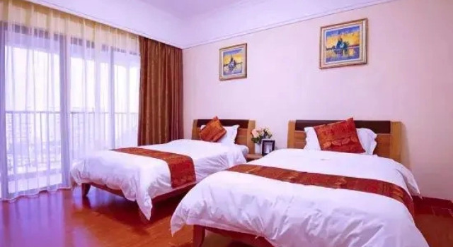 Люкс с 2 комнатами с видом на океан Weifudun Holiday Apartment (Hailing Island Poly Silver Beach)