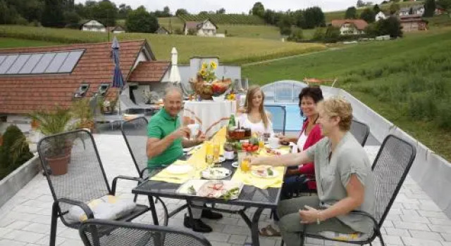Sonnenwiese, Book Lejlighed Hoteller i Unterlamm med pool, Swimmingpool