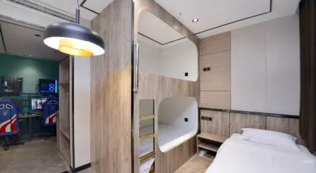 Кровать в общем номере Dreams Gaming E-sports Hotel (Taiyuan Changzhi Road)