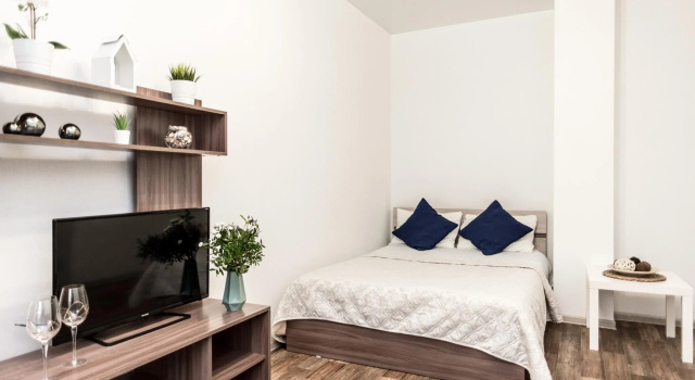 Апартаменты c 1 комнатой с балконом Good House  на улице Готвальда 22