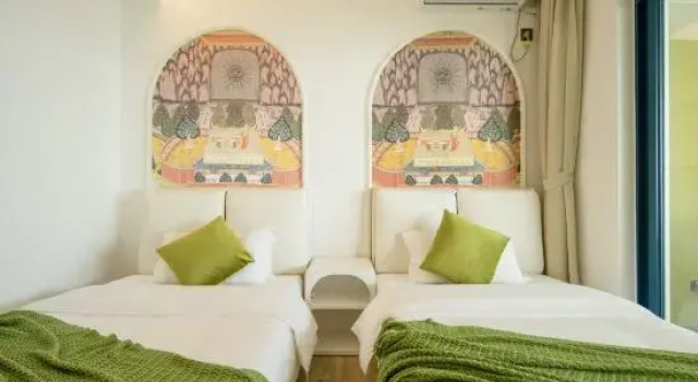 Люкс с 2 комнатами seafront Weibo Bay·Santome Hostel (Vanke Phase 4 Store) in Shuangyue Bay, Huidong, Huizhou.