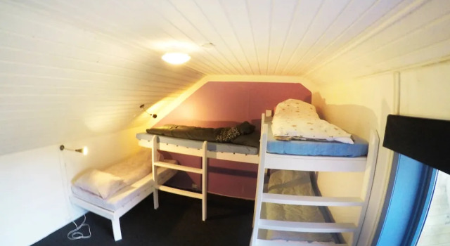 Кровать в общем номере c 1 комнатой The Tromso Hostel