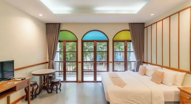 Трёхместный номер Deluxe c 1 комнатой с балконом и с видом на сад Baan Imm Sook Resort