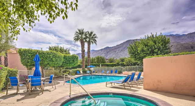 Resort Amenities: Updated Palm Springs Villa, Забронировать Курортный отель Курортные отели Палм-Спрингса, рядом с Agua Caliente Casino, Курортный отель
