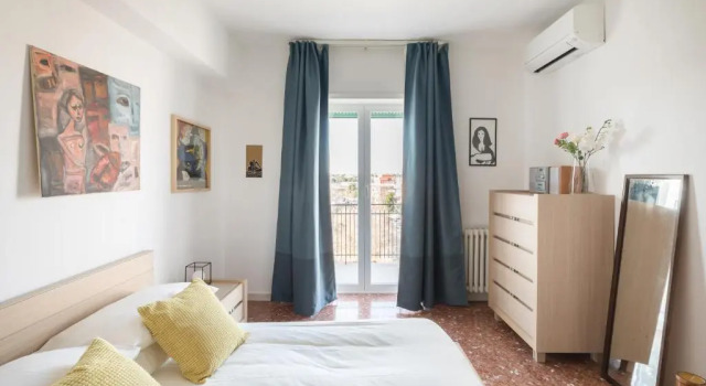Апартаменты Amoretti Apartment, 6 persone, 3 camere, 2 bagni, balcone, Wi-Fi, Metro B Monti Tiburtini