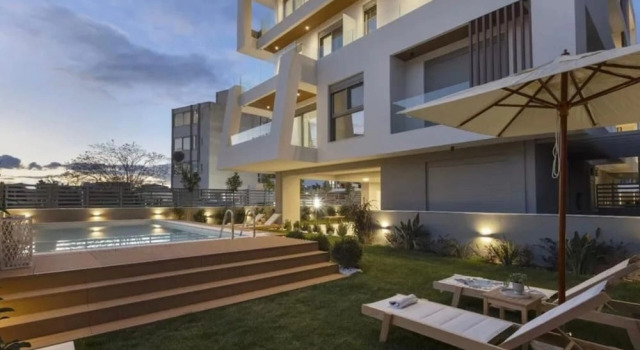 Апартаменты Deluxe с видом на сад Sagma Maisonette with pool and garden