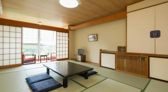 Номер Japanese-Style с видом на реку kinugawaonsen Fukumatsu