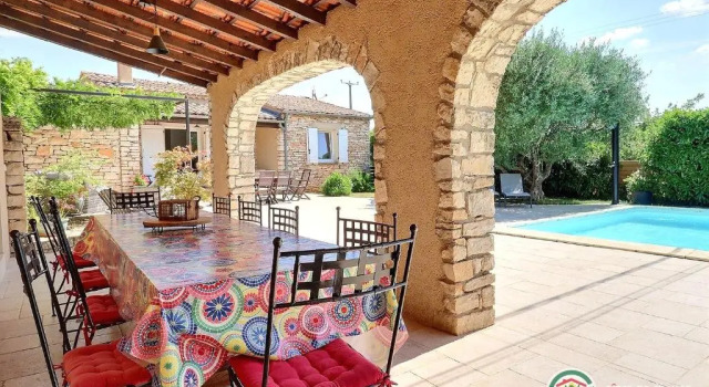 Вилла Villa LOpaline Ardèche 10 pers Piscine privée Chauffée Animaux admis Wifi