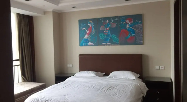 Семейный люкс с видом на море Qingdao Jinshan We Holiday Apt Wusi