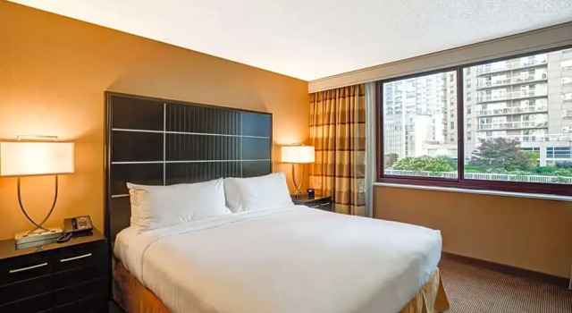 Люкс c 1 комнатой с видом на город Embassy Suites Chicago - Downtown River North