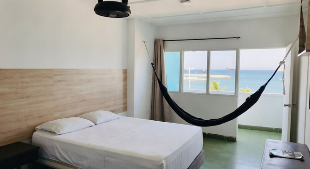 Standard double chambre avec balcon et Vue mer Panamerican Hostel