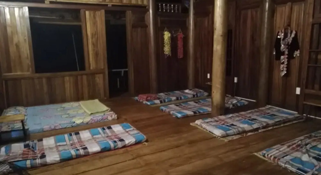 Кровать в общем номере с частичным видом Gio Lao Eco Lodge - Hostel