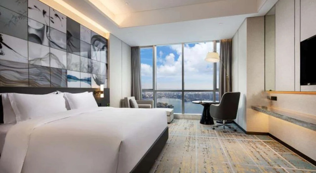 Двухместный номер Deluxe Wyndham Grand Suzhou Fenhu