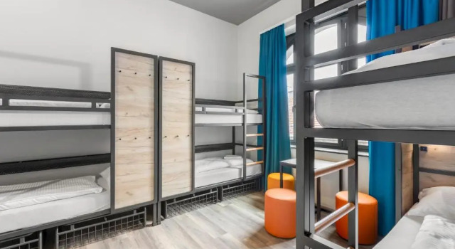 Кровать в общем номере a&o Budapest City