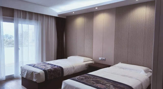 Двухместный номер Deluxe с балконом и с видом на залив Hotel Nueva Europa