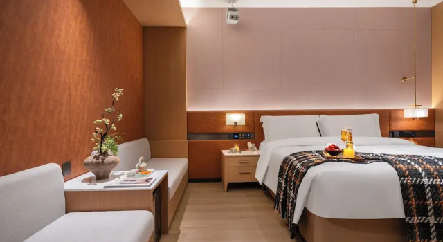 Двухместный номер Standard с видом на внутренний двор Healing Mind Dianyu Yunjing International Resort Hotel Kunming Dianchi Grand View Park Fuhai Metro Station Branch