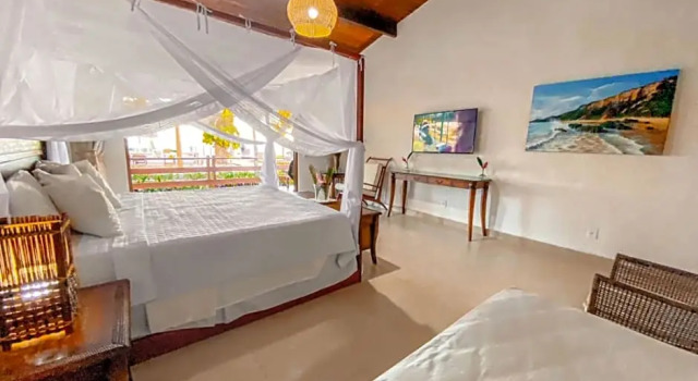 Семейный номер Standard с балконом Arraial Bangalô Praia Hotel