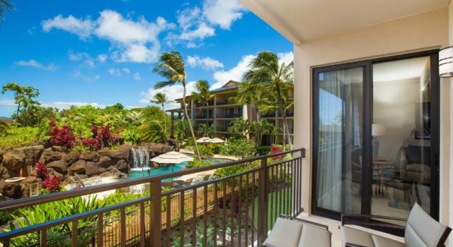 Двухместная студия с балконом и с видом на окрестности Koloa Landing Resort at Poipu, Autograph Collection